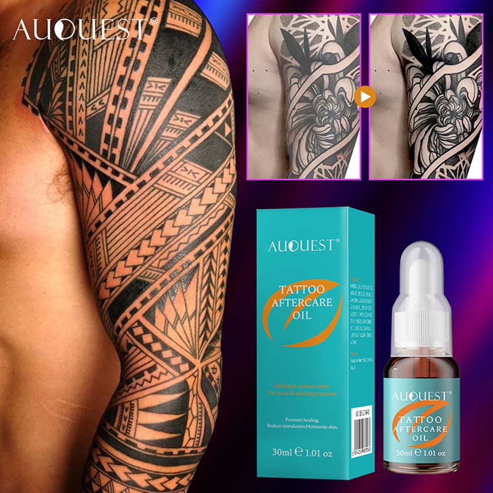 Tattoo Aftercare Oil Restores & Moisturizes Skin & Body Ink Tattoo Essence - Walmart.com